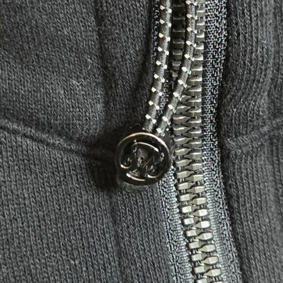 Lululemon Women's XS/S Scuba Oversized Half-Zip Hoodie Cropped Black - Picture 3 of 4